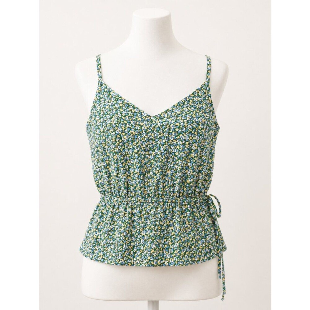 Sienna Sky Crop Tank Top with Elastic Waste Size Small EUC